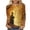 F-Yellow, variant on successthop Adult Women's Halloween Shirts Witch 3/4 Sleeve Crewneck Tops Festival Tee Fall Plus Size Awareness Clothes