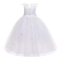 thumbnail image 2 of EnJoCho Children's Formal Dress Flower Girl Dress Applique Tulle Dresses Wedding Guest Communio𝗇 Birthday Par𝗍y Pageant Baptism Princess Gown, 2 of 8