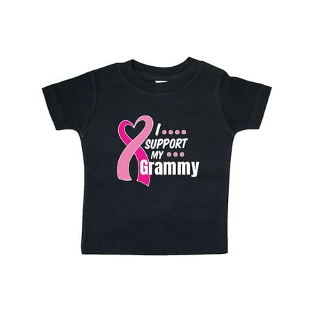 

Inktastic Breast Cancer Awareness I Support My Grammy with Pink Ribbon Gift Baby Boy or Baby Girl T-Shirt