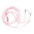 thumbnail image 4 of Wired Earbud Type Headphones, Sturdy Earbuds With Microphone With Microphone Stereo Headphones For Daily Life For Conference For Speech Pink,Gold, 4 of 8