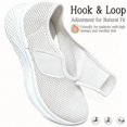 thumbnail image 3 of Qaltryn Wide Toe Sneakers for Women Breathable Mesh Slip-On Sneakers with Adjustable Strap Lightweight Comfort Sneakers Cushion Casual Womens Walking Shoes Non Slip Sole for Everyday Wear, 3 of 9