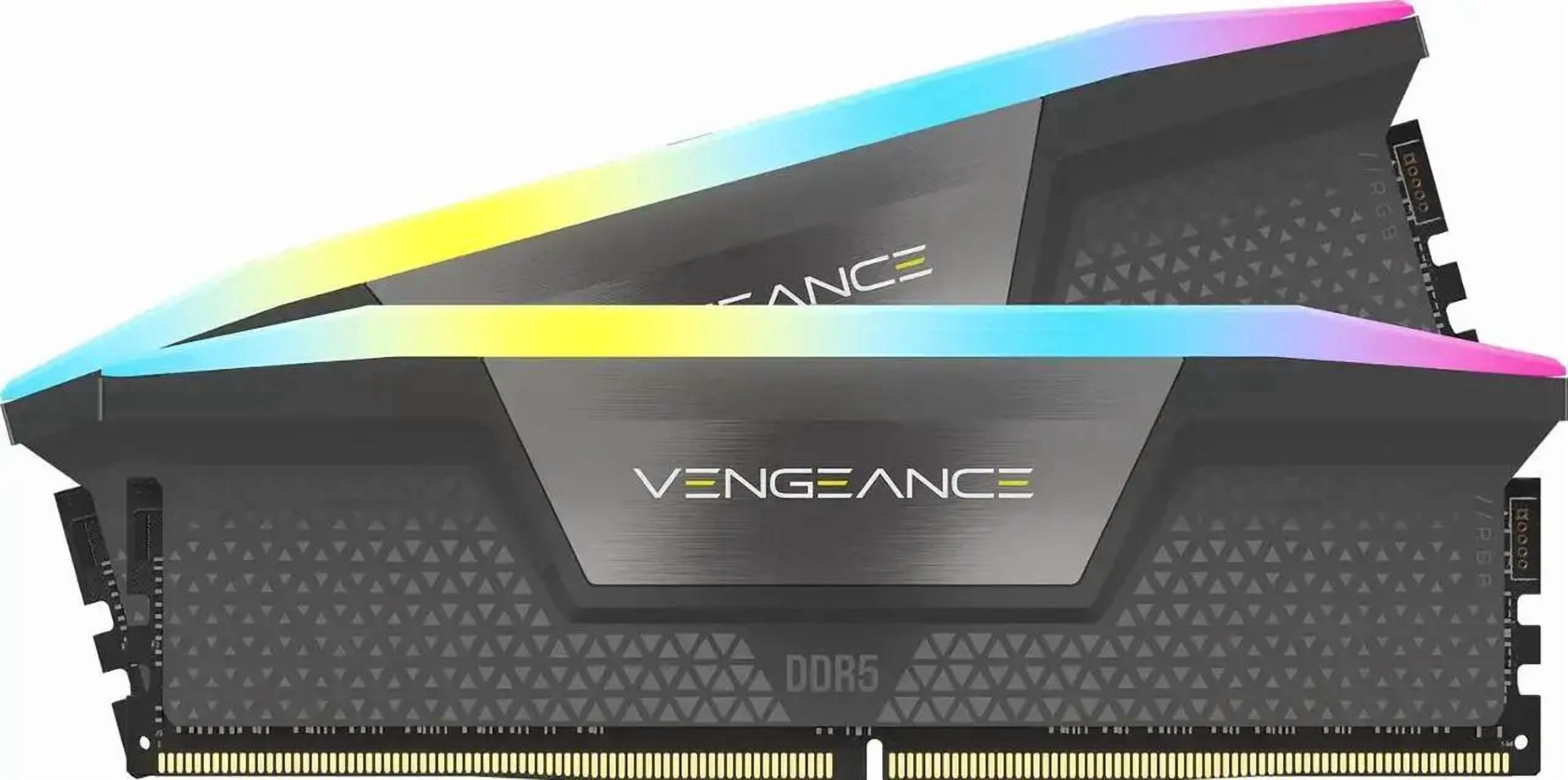CORSAIR Vengeance RGB 16GB (2 x 8GB) 288-Pin PC RAM DDR5 5600 (PC5 44800) Desktop Memory Model CMH16GX5M2B5600Z40