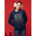 thumbnail image 2 of A Girl Who Loves Christmas! Sweatshirt Women -Smartprints Designs, Female Small, 2 of 4