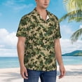 thumbnail image 5 of Xecao Camouflag print Hawaiian shirt - a stylish short-sleeve button-down for men, perfect for casual beach and tropical outings., 5 of 9