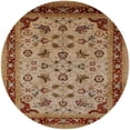 thumbnail image 1 of Ahgly Company Indoor Round Mid-Century Modern Mahogany Brown Oriental Area Rugs, 6' Round, 1 of 6