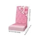thumbnail image 3 of Funda de Silla de Comedor de Poliéster Elástica, con Correa Elástica Roja y Rosa, Resistente a Las Arrugas, Antideslizante, Lavable, para Comedor, Oficina, Decoración Del Hogar, Funda de Asiento de 2, 3 of 6