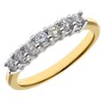 thumbnail image 2 of 18ct Gold Jewelco London 1/2ct Diamond 7 Stone Claw Set Half Eternity Ring 2mm, 2 of 6