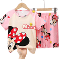 thumbnail image 2 of Pyjamas Garçons Filles Manches Courtes Vêtements de Maison Ensemble Pyjama Manches Courtes Shorts-sebneei, 2 of 4
