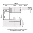 thumbnail image 3 of Cocina Integral Completa Modular Madesa Safira 290cm BB 04, 3 of 5