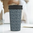 thumbnail image 6 of Balery Small White Flowers Pattern Insulated Coffee Travel Mug Stainless Steel Vacuum Coffee Cup Leakproof with Screw Lid Coffee for Hot/Iced Beverage - 500ml, 6 of 8