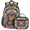 Color 2, variant on Jiaoprinted Rainbow Music Notes Backpack with Lunch Bag Set, 18.3 Inch Travel Laptop Backpack with Insulated Cooler Lunch Box, Musical Notes Casual Daypack Work Bag