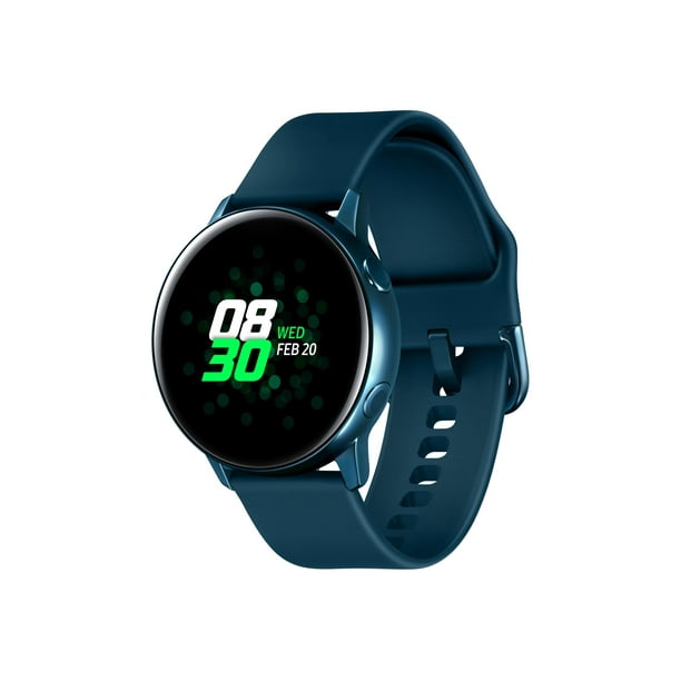 Samsung Galaxy Watch Active Green smart watch with band fluoroelastomer display 1.1 4 GB Wi Fi NFC Bluetooth 0.88 oz