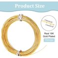thumbnail image 5 of 1pc 26Gague 49.2 Feet Real 18K Gold Plated Square Brass Wire Gold Soft Jewelry Wire Metal Craft Wire for Necklace Bracelet Making and Other Handmade Project, 5 of 9