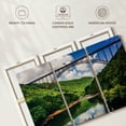 thumbnail image 6 of Elephant Stock New River Gorge Bridge Wall Art - Horizontal Multi Panel Canvas - Living Room Wall Decor - Architecture Multi Panel - Green And Blue Decor - 45" x 28", 6 of 8