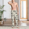 thumbnail image 2 of Fotbe Vintage Moon Fox Pantalones de Pijama para Hombre, Pantalones de Dormir, Pantalones de Casa con Cintura Ajustable y Bolsillos-Large, 2 of 6