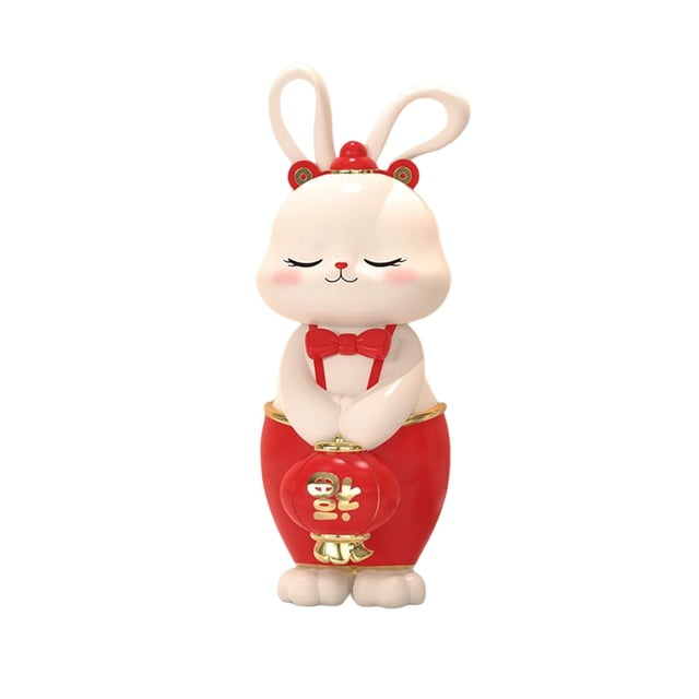 Estatua de conejo chino, adorno para salpicadero de coche, escultura de animal 72 cm x 85 cm x 18 cm