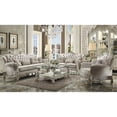 thumbnail image 4 of Acme Furniture Versailles Chair w/2 Pillows, Ivory Velvet & Bone White (52107), 4 of 5