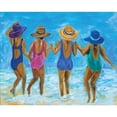 thumbnail image 1 of Cuadros Decorativos Pintura al óleo por números Beach Girls Canvas Artwork Living Room Picture Decoración Ehuebsd Nuevos Originales, 1 of 9