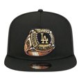 thumbnail image 2 of Men's New Era  Black Los Angeles Dodgers Ring A-Frame 9FIFTY Snapback Hat, 2 of 7