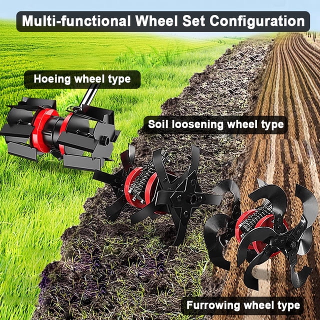 Mower Accessory,Lawn Soil Wheel With Soil Mower With Wheel Optional And