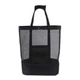 thumbnail image 1 of Cateissary Bolsa de Picnic, bolsa de playa, saco de barbacoa, organizador de juguetes, mano de obra fina, gran capacidad, accesorios para Almacenamiento y organización del hogar Negro, 1 of 6