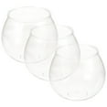 thumbnail image 6 of Pawsdot 3Pcs Sturdy Plastic Globe Fish Bowl for Household Desk Ornament, 6 of 8