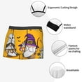 thumbnail image 3 of Pofeuu Cute Gnomes Halloween Print Men’s Boxer Briefs, Moisture-Wicking Underwear, Regular,Trunk-Small, 3 of 5