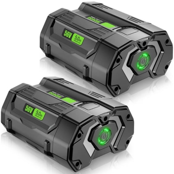 2Pack 5.0Ah Replacement for EGO Battery 56V Power  BA1400T BA2800T BA4200T BA5600T Lithium Ion Battery Compatible with All EGO Power Tools