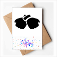 thumbnail image 1 of Gesture Fist Outline Pattern Welcome Back Greeting Cards Envelopes Blank, 1 of 3