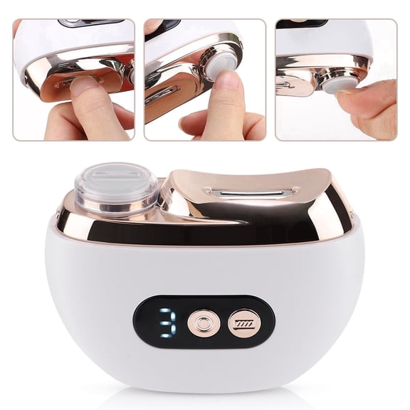 Electric Automatic Nail Clippers Trimmer, Light & 3 Speeds, File 2 in 1 Design, Nail Scraps Storage, USB Rechargeable Safety, Smart Fingernail Clipper for Adult, Seniors, Elderly