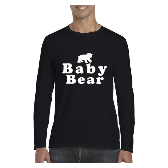 Mens Long Sleeve T-Shirts - Baby Bear