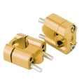 thumbnail image 4 of Pair 22mm/28mm 1/8in 7/8in Motorcycle Handlebar Mount Clamps Riser Adapter CNC Aluminum AlloyGold, 4 of 5
