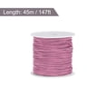 thumbnail image 2 of Uxcell Nylon Cord DIY Making Satin String Craft Wire with Plastic Spool 147ft, Rose Pink, 2 of 4
