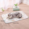 thumbnail image 2 of Pet Mat for Small Dogs & Cats, 8 x 12 in, Breathable Ice Silk Summer Sleeping Pad, Washable & Portable Crate Liner for Kennels, Hot Weather Relief b, 2 of 4
