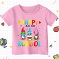 thumbnail image 4 of FYEGRE Funny Graduation Graphic Tee for Kids Celebrating End of School Year Student Life Crewneck Short Sleeve Summer Top Pink 12-13 Years, 4 of 4