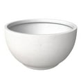 thumbnail image 5 of LeisureMod Grove Mid-Century Modern Fiberstone and Clay Planter - Round Plant Pot with Drainage Holes for Indoor and Outdoor Home (White, 6" Height), 5 of 8