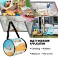 thumbnail image 5 of ZIATUBLE Beach Ocean Paper Towel Storage Case Starfish Shell Toilet Paper Holder Foldable Paper Towel Storage Bag Soft Hanging Paper Towel Dispenser Cover Accessories Decoration, 5 of 7