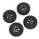 thumbnail image 5 of 4 Uds CNC Micro ruedas de neumáticos aptos para Axial SCX24 90081 00001 000002 RC crawler piezas de repuesto Negro B, 5 of 8