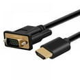 thumbnail image 2 of HDMI To VGA, Gold-Plated HDMI To VGA 6 Feet Cable (Male To Male) Compatible For Computer, Desktop, Laptop, PC, Monitor, Projector, HDTV, Raspberry Pi, Roku, Xbox And More, 2 of 9
