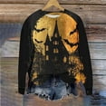 thumbnail image 4 of Lcziwo Ghost Halloween Sweatshirts for Women Casual Fashion Fall 2025 Sweater Kawaii Graphic Crew Neck Pullover Long Sleeve Spooky Season Tops Multicolor,XXL, 4 of 6