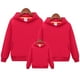 thumbnail image 2 of Primavera Otoño Familia Trajes a juego Suéter Padre Madre Hijo Hija Ropa Mamá Papá Niño Niña Sudadera con capucha sólida Chaquetas familiares Niños (140) Gao Jinjia LED, 2 of 2