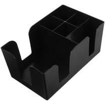 OFFIGAM Multi-Function Countertop Coffee Organizer Box with Black PP Material for Kitchen Storage and Coffee Accessories