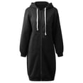 thumbnail image 3 of La nueva manera de las mujeres con capucha largas sudaderas con capucha de la capa bolsillos oc Abanopi Sudadera larga Womne, 3 of 7