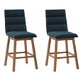 thumbnail image 1 of CorLiving Meridian Fabric Upholstered Channel Tufted Seat and Back Counter Height Bar Stools - Dining Room Barstools, Padded, Counter Height, 1 of 1