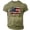 002Army Green, variant on Mens Usa Flag Graphic Tshirt Patriotic Short Sleeve Crew Neck American Flag Print Tee Casual Independence Day Loose Fit Tshirt Light Blue 4XL