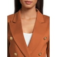 thumbnail image 4 of Attitude Unknown Women’s and Women’s Plus Ponte Blazer, Sizes XS-3X, 4 of 5