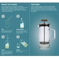 thumbnail image 2 of Teabloom Pekoe Tea Press  with Copper Handle (1-2 Cups), 2 of 2