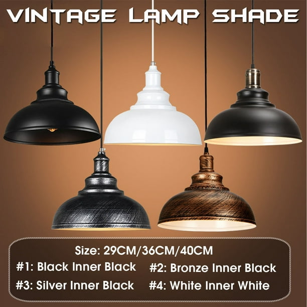 1 Pc Vintage Industrial Metal Ceiling Pendant Shade Modern Hanging Retro Light Home Without Bulb Com - Iron Ceiling Pendant