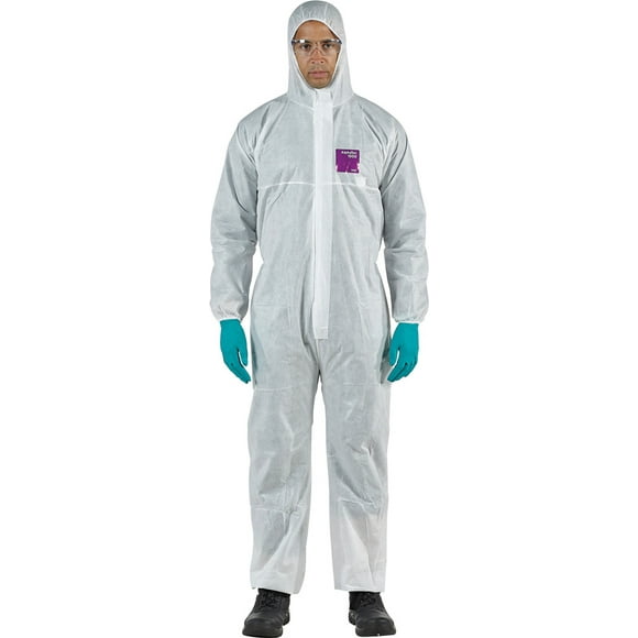 Ansell WH15-S-92-101-05 AlphaTec® 1500 Stitched - Model 101, White Coveralls, X-Large