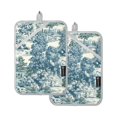 thumbnail image 7 of Yayeee Pot Holders Kitchen Heat Resistant with Pockets 7"x9.8" Cotton Oven Cooking Hot Pads, Green Flourishing Garden, 7 of 7